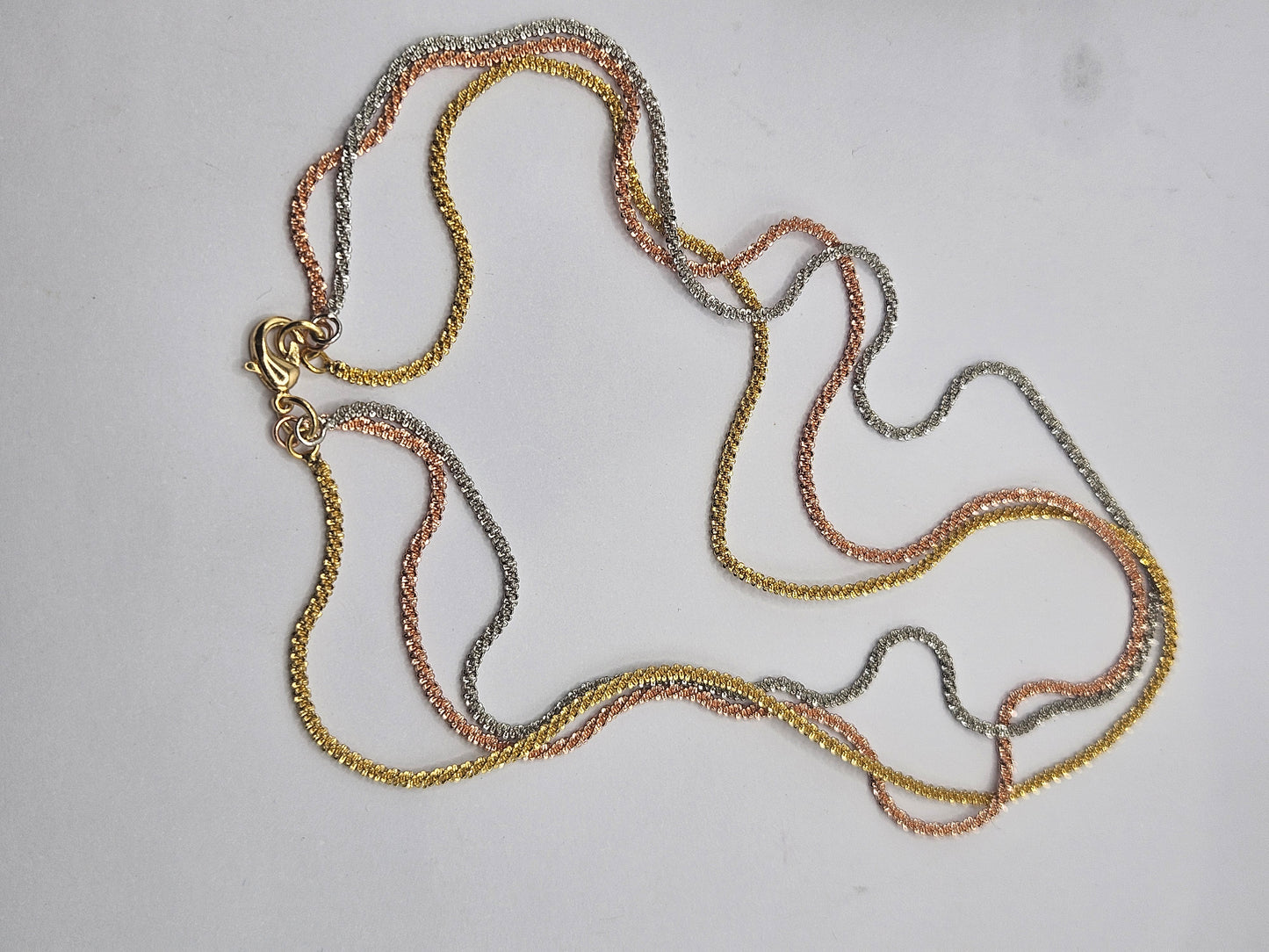 Multi-Tone Twisted Rope Necklace – Chic Everyday Statement