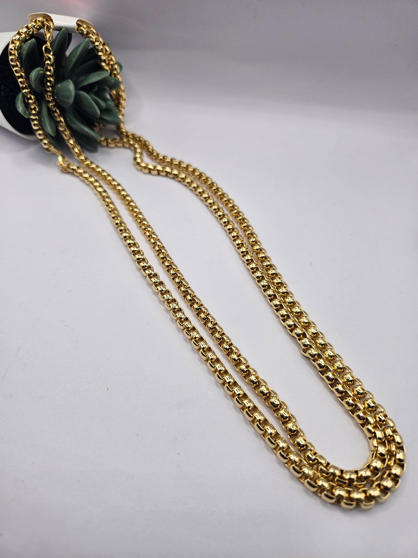 Gold-Plated Rope Chain Necklace – Everyday Elegance