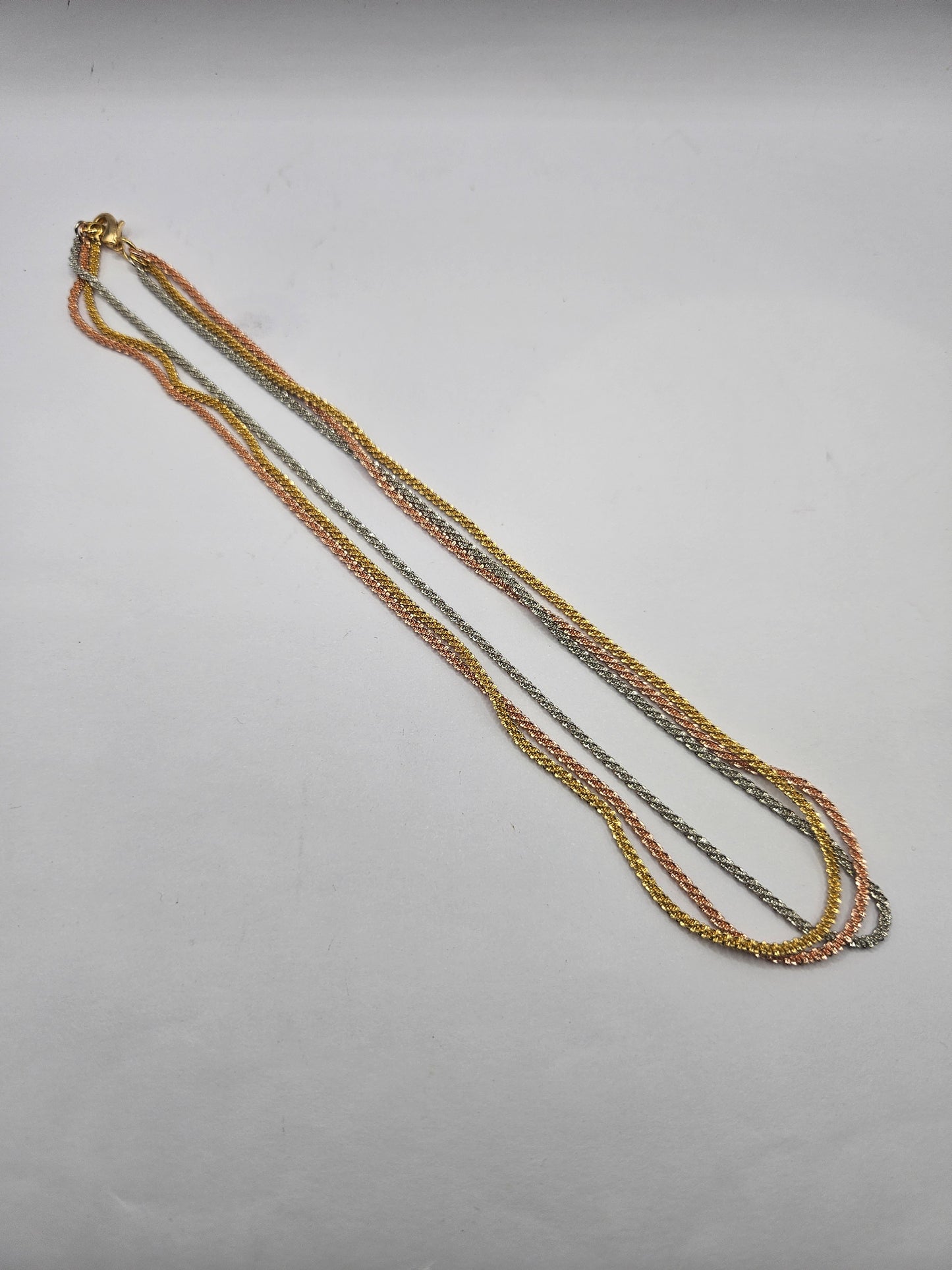 Multi-Tone Twisted Rope Necklace – Chic Everyday Statement