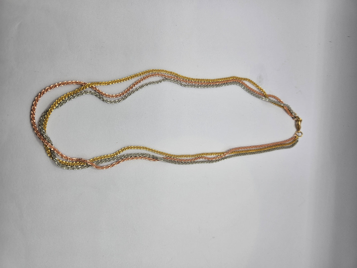 Multi-Tone Twisted Rope Necklace – Chic Everyday Statement