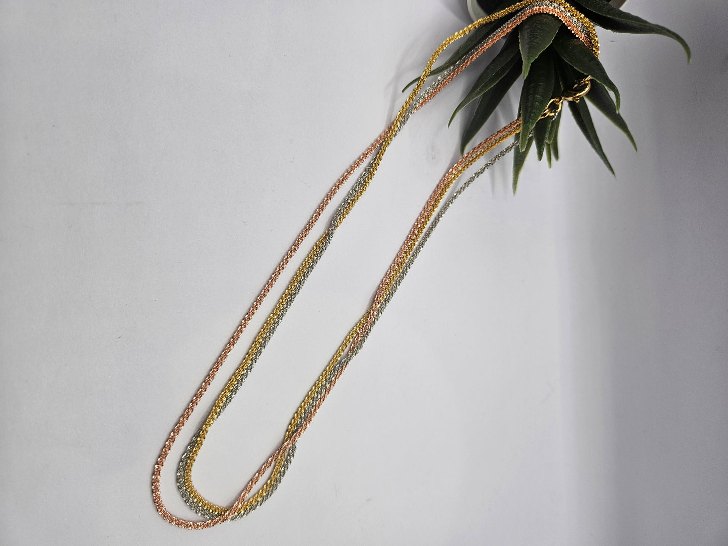 Multi-Tone Twisted Rope Necklace – Chic Everyday Statement